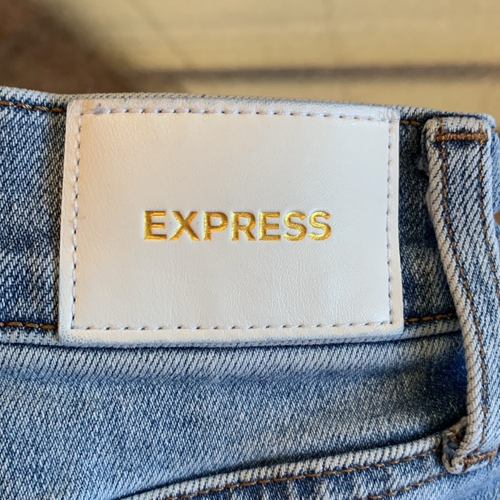 Express Straight Ankle High Rise Jeans Size 6L - Picture 7 of 16